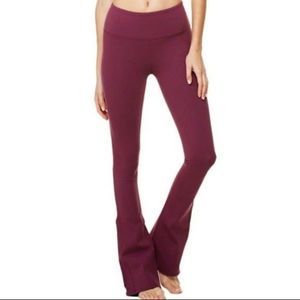 Alo Yoga Arroyo Maroon Flare Pants